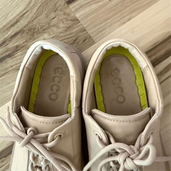 ECCO Flexure T-Cap Low Pink Leather Sneakers Womans Size 9 - Picture 6 of 8